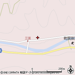 徳島県勝浦町（勝浦郡）三溪（市ノ江）周辺の地図