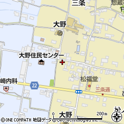 徳島県阿南市下大野町小野93周辺の地図