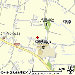 徳島県阿南市上中町中原周辺の地図
