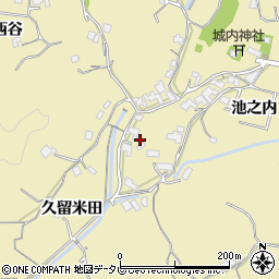 徳島県阿南市上大野町久留米田11周辺の地図
