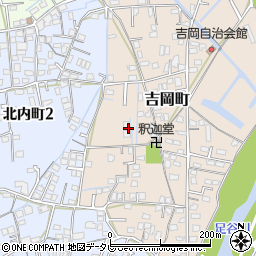 愛媛県新居浜市吉岡町周辺の地図