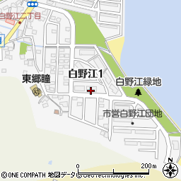 北九州市営白野江団地１５棟周辺の地図