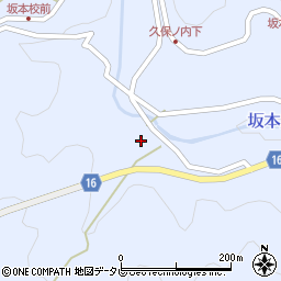 徳島県勝浦郡勝浦町坂本上寺周辺の地図