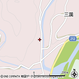 徳島県勝浦郡勝浦町三溪栗城周辺の地図