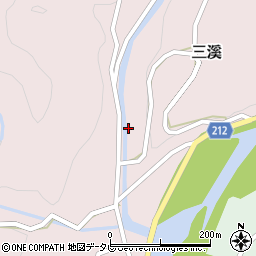 徳島県勝浦郡勝浦町三溪三月田周辺の地図