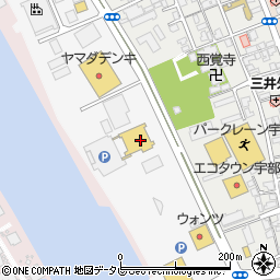 マルハン宇部店周辺の地図