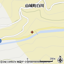 徳島県三好市山城町白川748周辺の地図