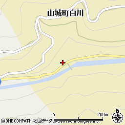 徳島県三好市山城町白川735周辺の地図