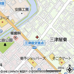 セブンイレブン西条三津屋東店周辺の地図