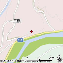 徳島県勝浦郡勝浦町三溪平周辺の地図