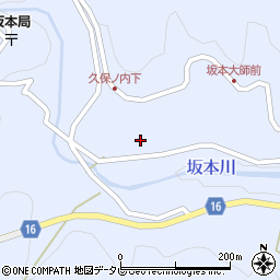徳島県勝浦郡勝浦町坂本平野周辺の地図
