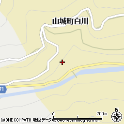 徳島県三好市山城町白川738周辺の地図