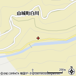 徳島県三好市山城町白川515周辺の地図