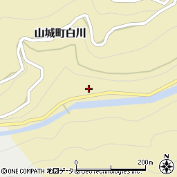 徳島県三好市山城町白川517周辺の地図