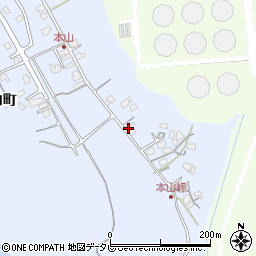 山口県山陽小野田市本山町77-2周辺の地図