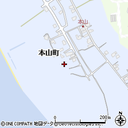 山口県山陽小野田市本山町11108-2周辺の地図