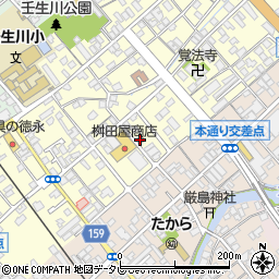 東予壬生川郵便局周辺の地図