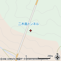 二木島トンネル周辺の地図