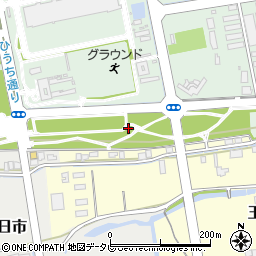 西ひうち緩衝緑地周辺の地図