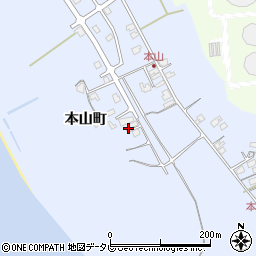 山口県山陽小野田市本山町35周辺の地図