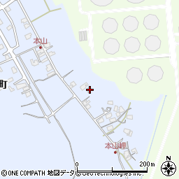 山口県山陽小野田市本山町77-11周辺の地図