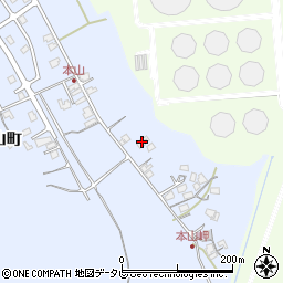 山口県山陽小野田市本山町77-7周辺の地図