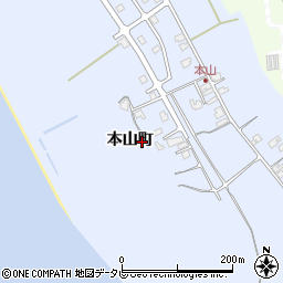 山口県山陽小野田市本山町11108-1周辺の地図