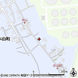 山口県山陽小野田市本山町77-1周辺の地図