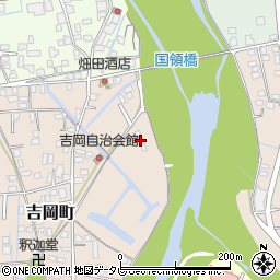 吉岡送水場周辺の地図
