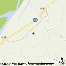 徳島県勝浦郡勝浦町中角研谷周辺の地図