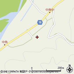 徳島県勝浦町（勝浦郡）中角（研谷）周辺の地図