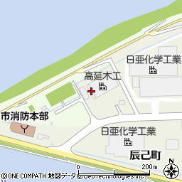 徳島県阿南市黒津地町松ノ本周辺の地図