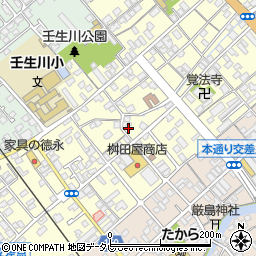 壬生川アパート周辺の地図