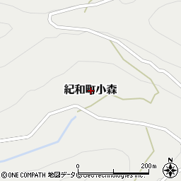三重県熊野市紀和町小森周辺の地図