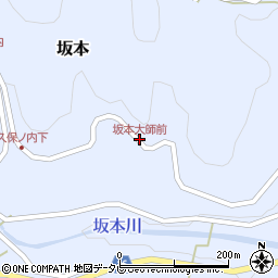 坂本大師前周辺の地図