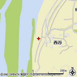 徳島県阿南市上大野町西土手外周辺の地図