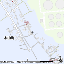 山口県山陽小野田市本山町75周辺の地図