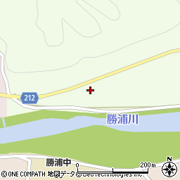 徳島県勝浦町（勝浦郡）星谷（上流田）周辺の地図