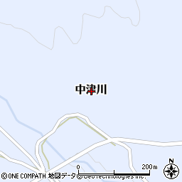 和歌山県日高郡日高川町中津川周辺の地図