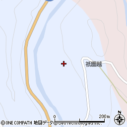 和歌山県田辺市龍神村廣井原523周辺の地図