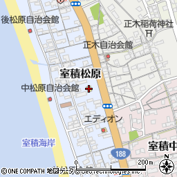 ローソン光室積松原店周辺の地図