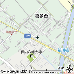 愛媛県西条市喜多台386周辺の地図