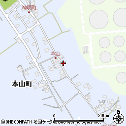 山口県山陽小野田市本山町74-1周辺の地図