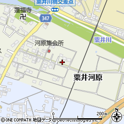 愛媛県松山市粟井河原周辺の地図