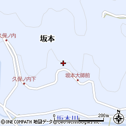 徳島県勝浦郡勝浦町坂本岡西周辺の地図