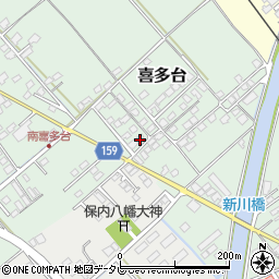 愛媛県西条市喜多台382周辺の地図