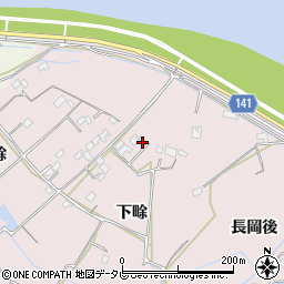 徳島県阿南市横見町（下畭）周辺の地図