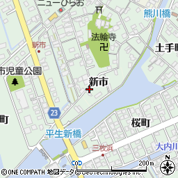 朝日新聞専売店周辺の地図