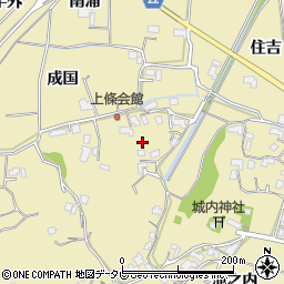 徳島県阿南市上大野町清松周辺の地図