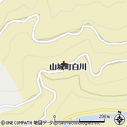 徳島県三好市山城町白川313周辺の地図